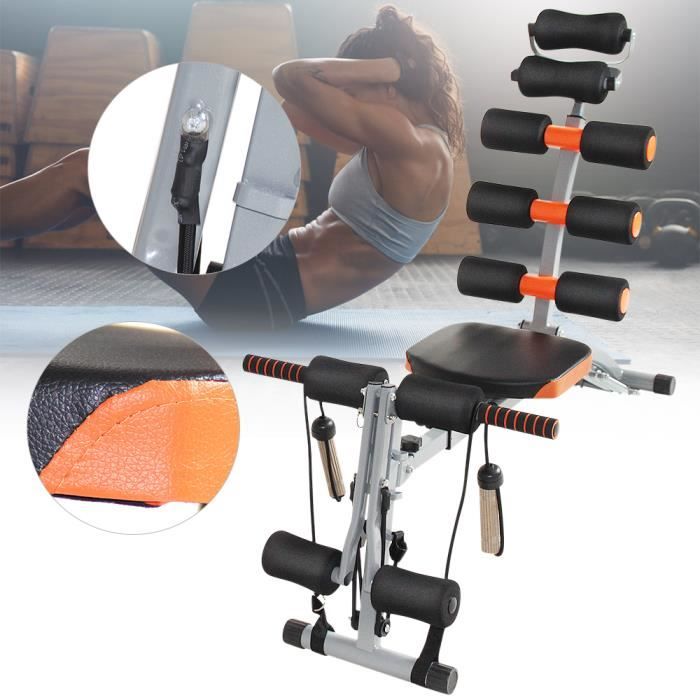 Appareil de musculation Multifonction pour abdominaux, bras dos et épaules Sport Exercice 6 en 1