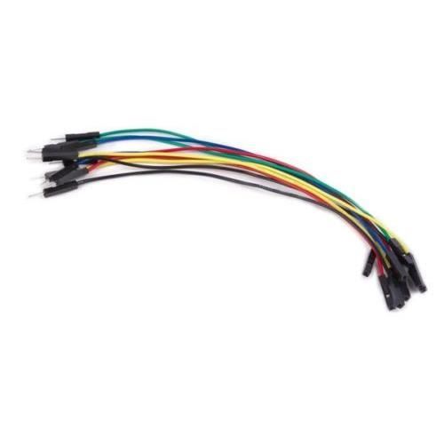 JEU DE CABLES DE RACCORDEMENT 1 BROCHE MALE/ FEMELLE 5.9- (15 cm) 10 pcs ARDUINO
