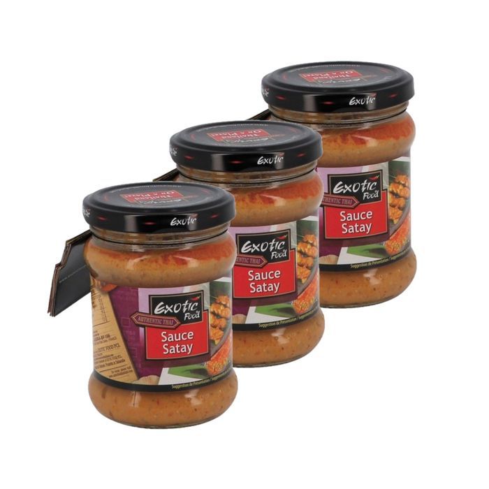 Lot 3x Sauce satay - Pot 200g