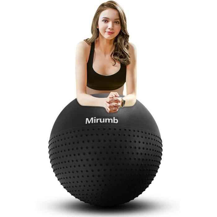 Swiss Ball, Ballon Fitness 75CM 65CM 55CM Pilates Big Yoga Ball for Sport Fitness pour Yoga, Grossesse, Bureau, Chaise d'équili 81