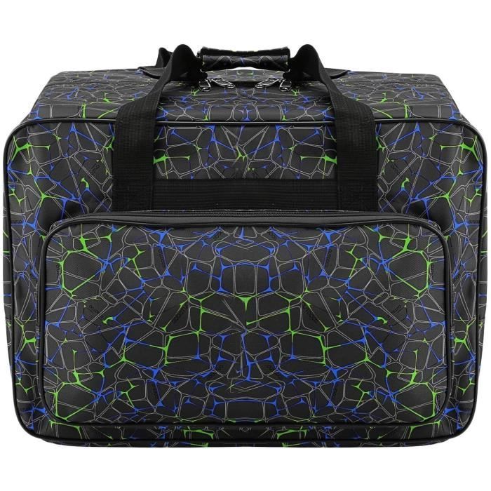 Sac fourre-tout en toile imperméable pour machine à coudre Grande capacité Sac de rangement pour machine à coudre Sac de voyage Port