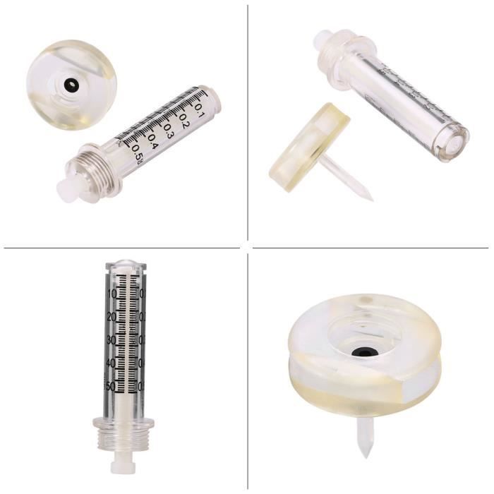 Tête d'ampoule, kit de seringue jetable Accessoires de nébuliseur de seringue d'acide hyaluronique professionnel pour éliminer