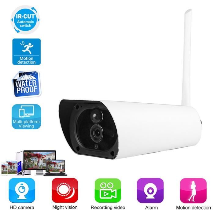 Ashata caméra solaire 1080P 4G Carte SIM IP67 PIR Caméra de vidéosurveillance extérieure à énergie solaire (canal Europe)
