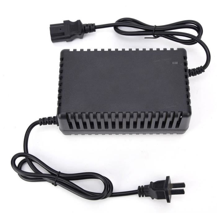 Qiilu chargeur de vélo électrique Chargeur 24V 12AH 1.8A avec voyant pour vélo électrique électromobile 220V CN ( )
