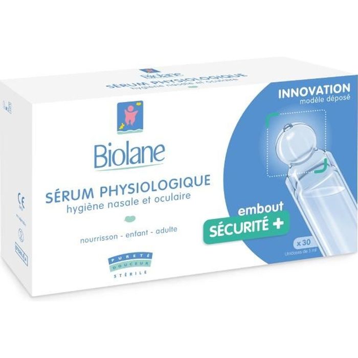 Biolane Sérum Physiologique 30 unidoses