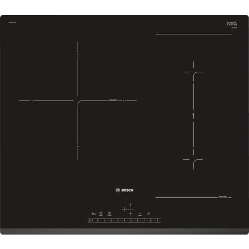 Bosch Serie 6 PVJ631FB1E, Intégré, Plaque avec zone à induction, Verre-céramique, Noir, LED, Toucher