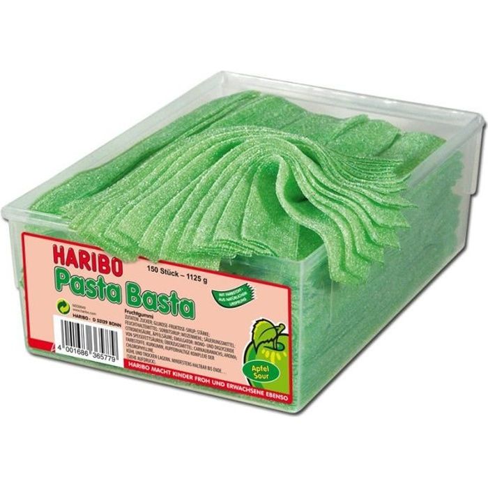 Haribo Pasta Basta pomme, fruit gomme aigre, 150 p