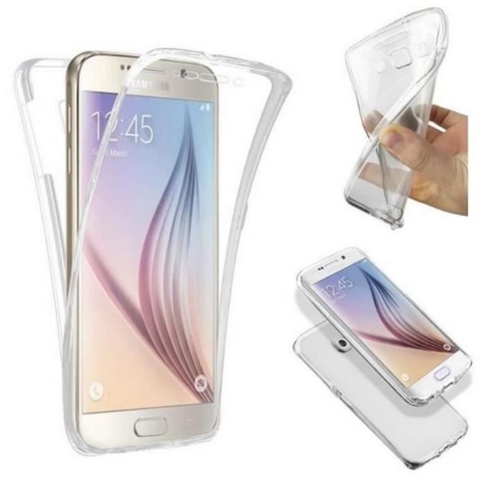 Samsung Galaxy J6 2018 Intégral Coque Housse Etui Transparent En Silicone Gel Souple hfs-house®