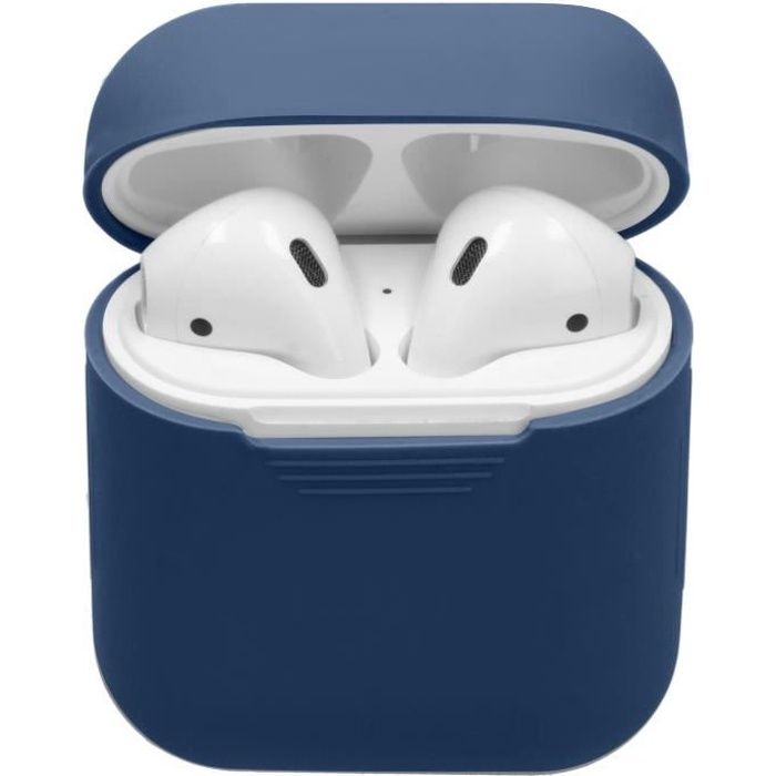 Coque AirPods - Bleu - Silicone - iMoshion