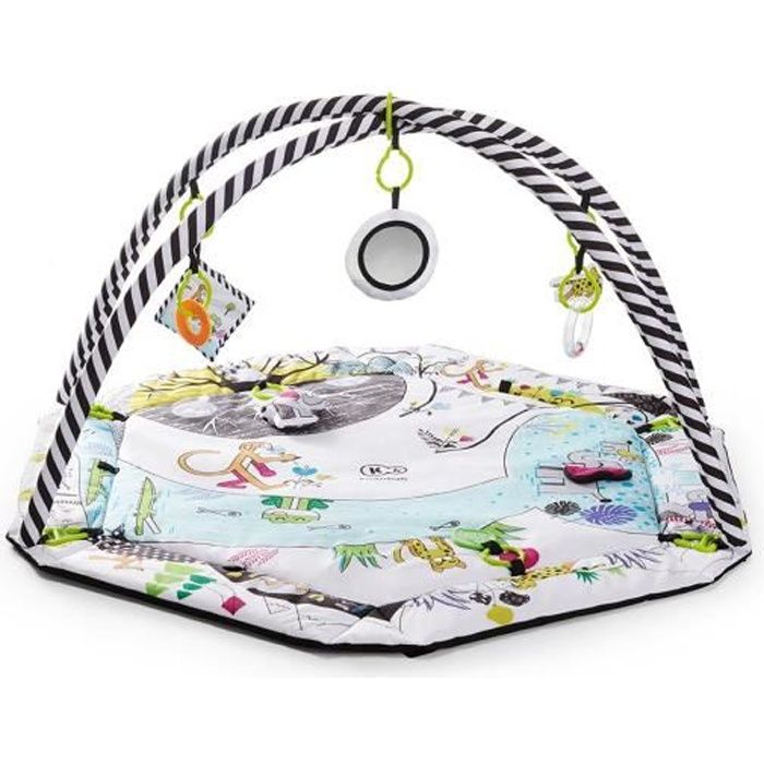 Kinderkraft SMARTPLAY Tapis d'éveil Fonction parc Jouets Inclus Facile à nettoyer Norme CE EN 71-1