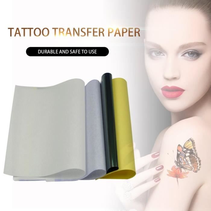 50 papier de transfert de tatouage Thermique Pochoir Papier