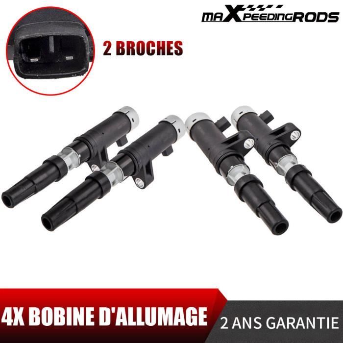 4x Bobine d'Allumage pour Renault Clio III Espace III IV Fluence Kangoo Grand Scénic III 1.4 1.6 2.0 0040100071
