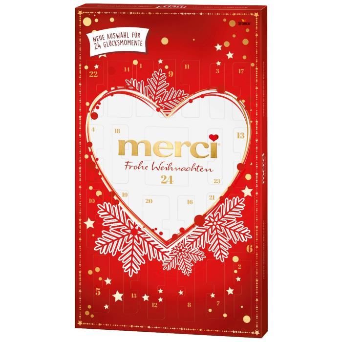 Merci Pralines Calendrier de l'Avent Noël 255g
