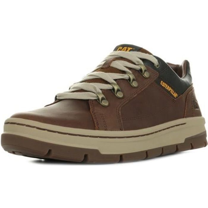Caterpillar Basket basse Cuir Homme Marron