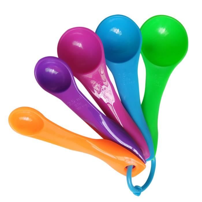 5pcs cuillères à mesurer en à légères à pâtisserie ENSEMBLE USTENSILES - LOT USTENSILES