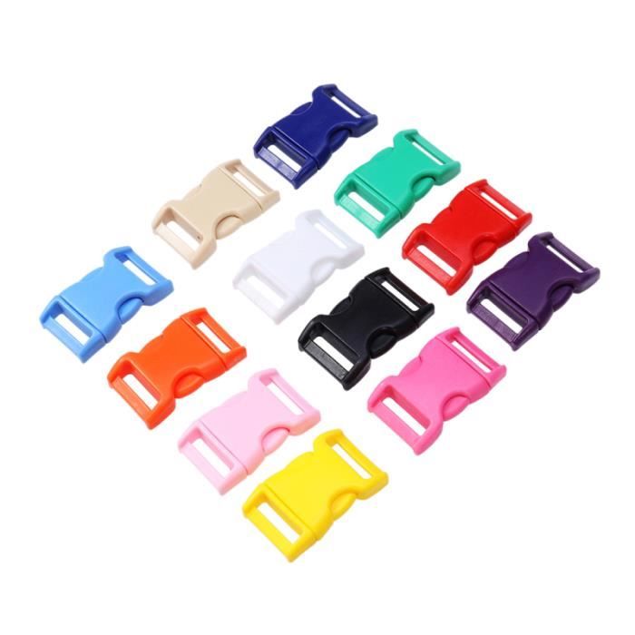 80 pièces boucles de sangle réglable à dégagement latéral fermoirs Clips pour Bracelets Paracord BRACELET DE MONTRE VENDU SEUL