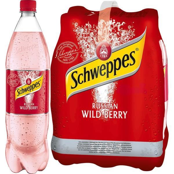 Schweppes Russian Wild Berry 1,25l (Pack de 6)