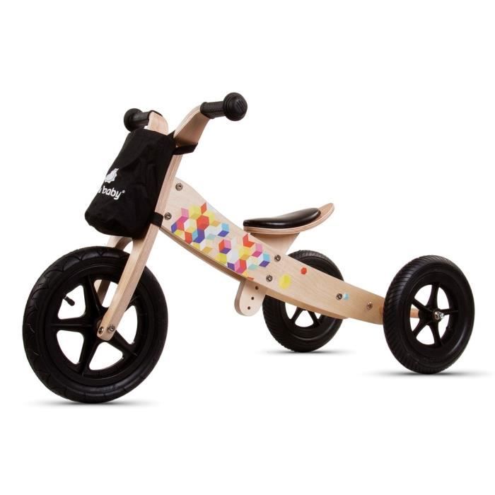 Draisienne tricycle en bois Bic Black Edition Twist 2 en 1 à partir de 2 ans 90