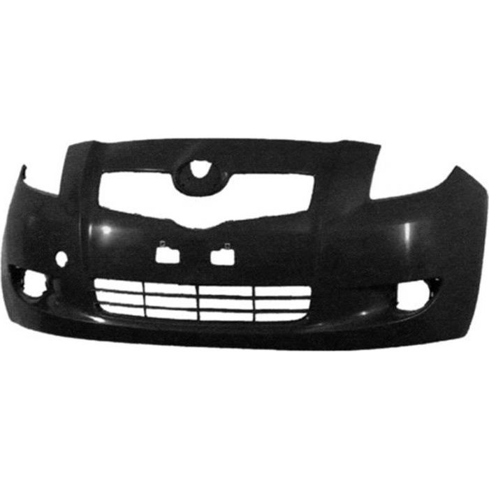 Pare chocs avant TOYOTA YARIS II phase 1, 2005-2009, noir, .