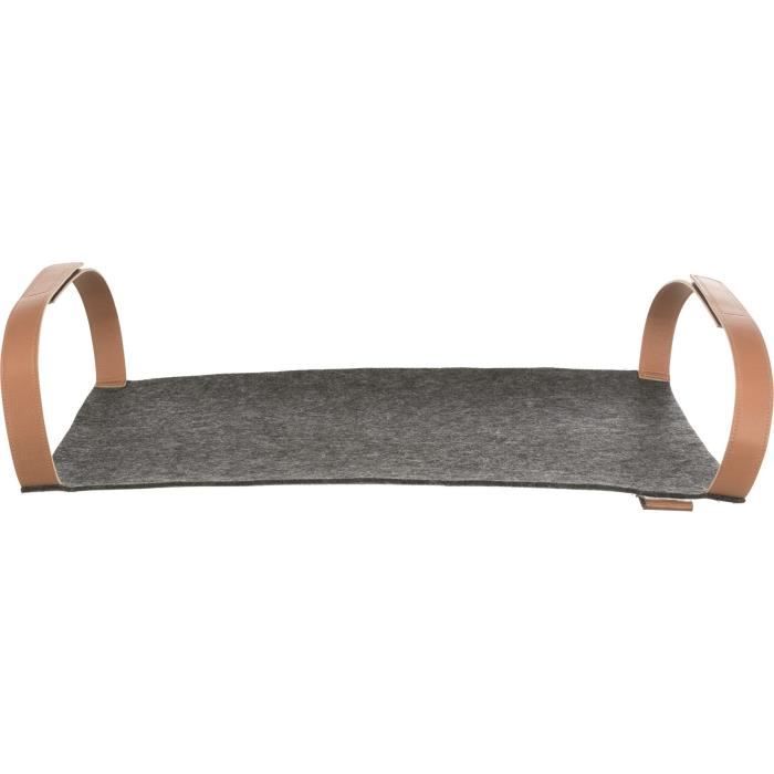 TRIXIE Hamac en feutre pour étagères - 56 x 36 cm - Anthracite - Pour chat