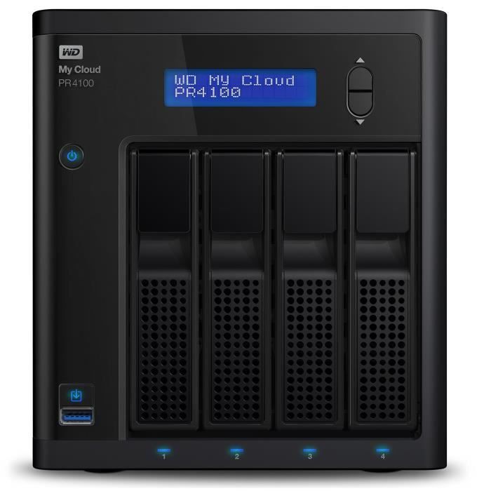 WD My Cloud Pro PR4100 Boîtier NAS - 4 Baies - WDBNFA0000NBK-EESN