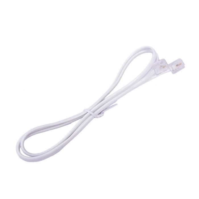 Câble Téléphonique RJ11 PVC Pour ADSL Filtre Routeur Moderne Fax Ba47478