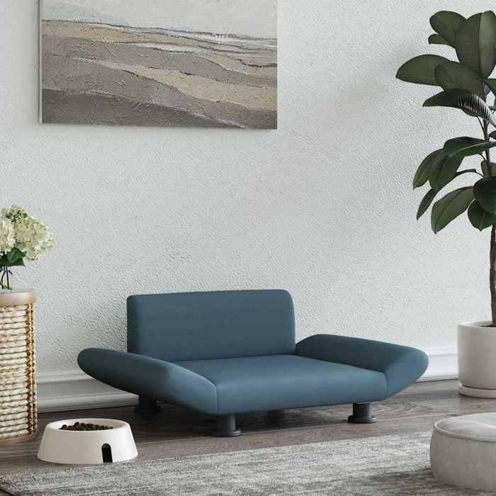 vidaXL Lit pour chien gris foncé 70x45x28 cm tissu 171997