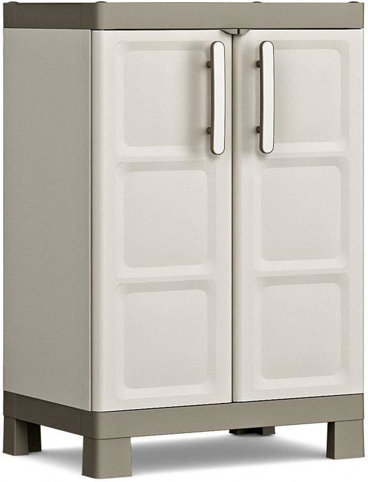armoire basse excellence - armoire de rangement en résine multifonctions - étagères modulables, pieds surélevés cuisine,.[q606]