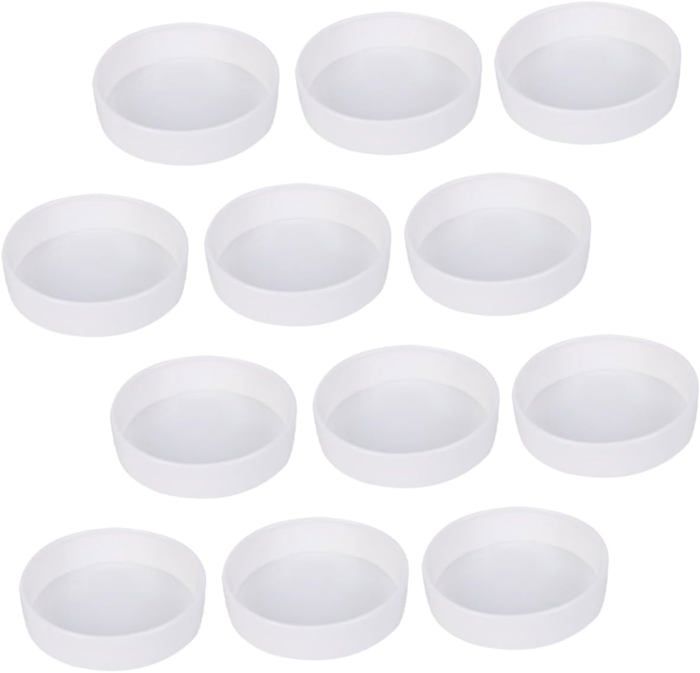 UPKOCH Lot De 2 Soucoupes Carrées En Plastique Durable Pour