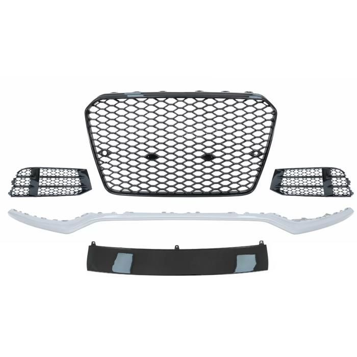 Spoiler Avant (lippe) Pour Audi A5 8T/8F Cabriolet 2012-2016 - Noir Brillant, Neuf