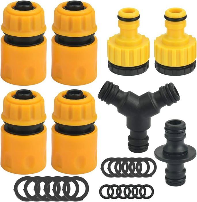 Kit De 4 Raccords Pour Tuyaux De Piscine 32mm/38mm - Colliers Acier Inoxydable Inclus - Raccord Double Embout Pour Pompe Et Robinet - 2