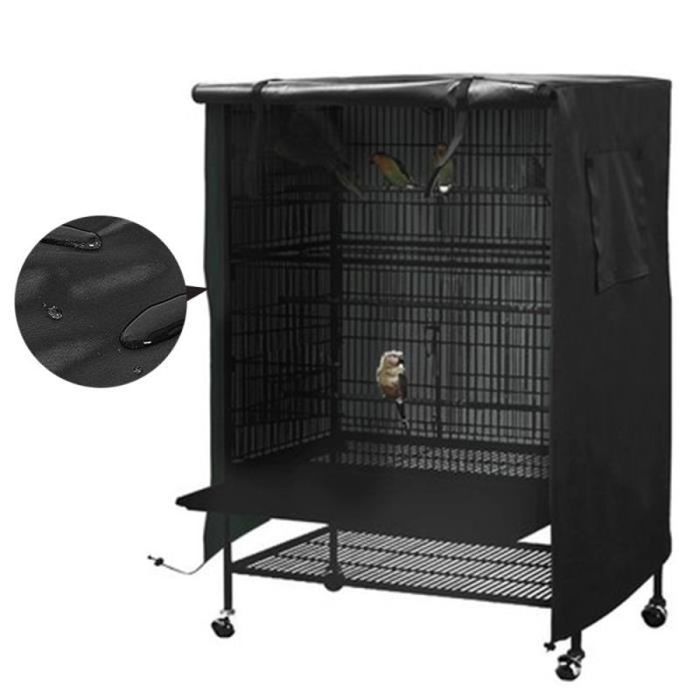 Meilleurs prix pour Housse de cage à oiseaux - Imperméable - 97 x 60 x 130 cm - Tissu Oxford 210D - Couleur noir