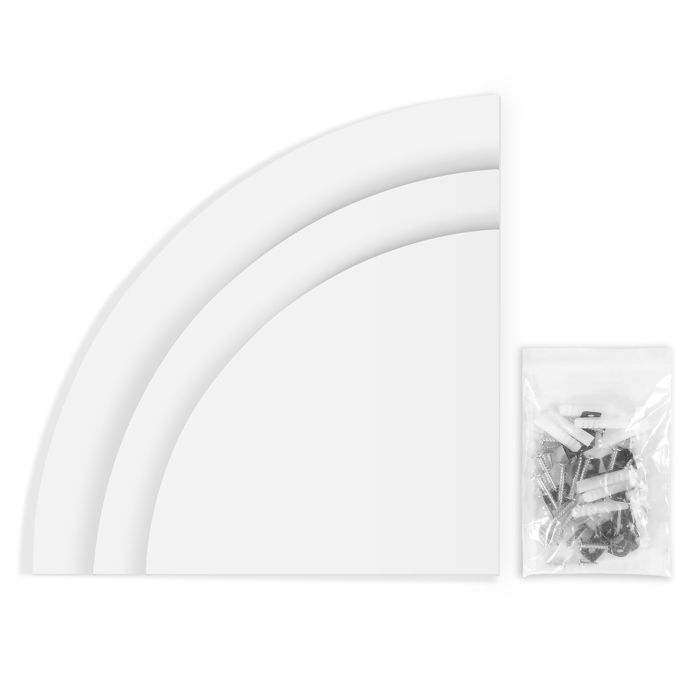 Lot de 3 étagères dangle flottantes murales étagères de rangement meubles de maison décoration de bureau (19 cm 22 cm 26 cm)