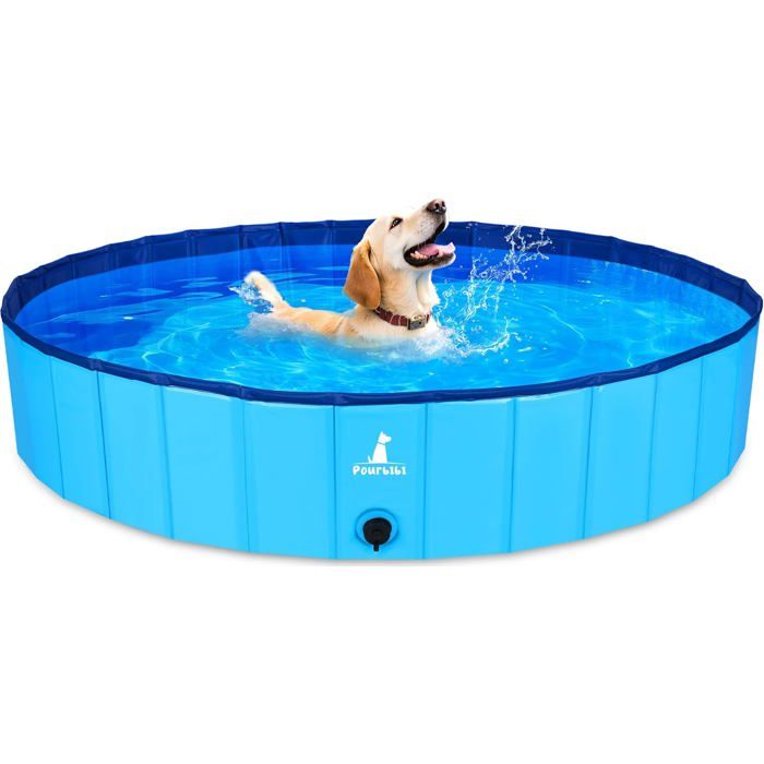 Comparer les prix de Piscine Pour ChienPiscine Grand Pour Chien Chat AnimalPliable Piscine Baignoire Bassin De BaignadeDans Le Jardin En Plein Air