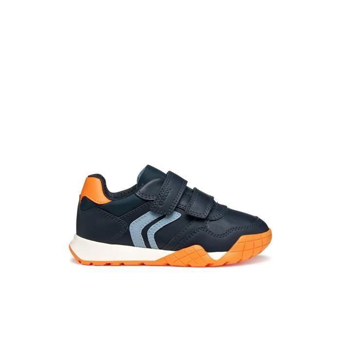 Baskets enfant Geox Rann-E - bleu marine/orange