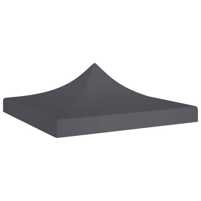 （1421134)Bâche de Auvent/abri Scandinave - styleToit de tente de réception 2x2 m Anthracite 270 g/m²