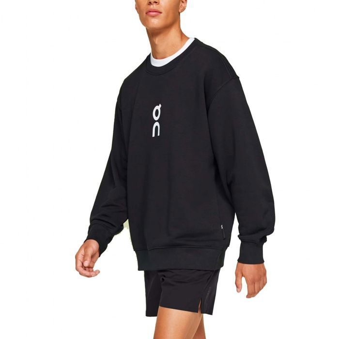 Vêtements On Running Modèle Club Crew - Coleur Noir