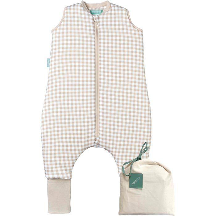 Gigoteuse Molis&Co 2.5 Tog Hiver Bébé avec Pieds et Chaussettes - Vichy Beige 6 Ans