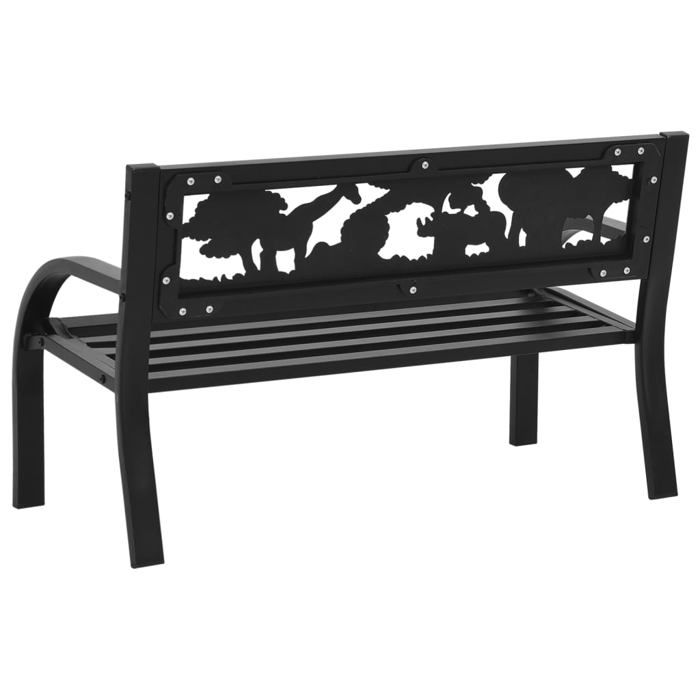 Sale 2026 Banc de jardin - BURKE - Banquette balcon - pour enfants 86 cm - acier BB323