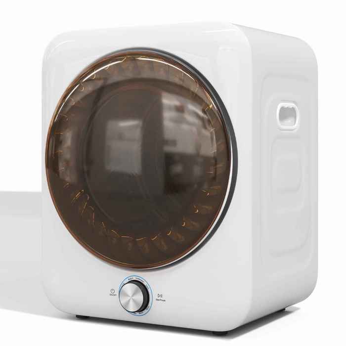 Sèche-linge compact mural 3 kg 8 programmes capteur NTC double filtre faible bruit mini sèche-linge - Aiorber