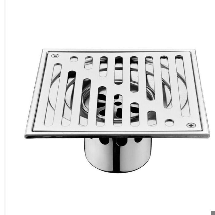Siphon douche à litalienne Large Calibre 150 150mm Drain De Douche Carré Acier Inoxydable Carré Siphon De Sol Anti-odeur