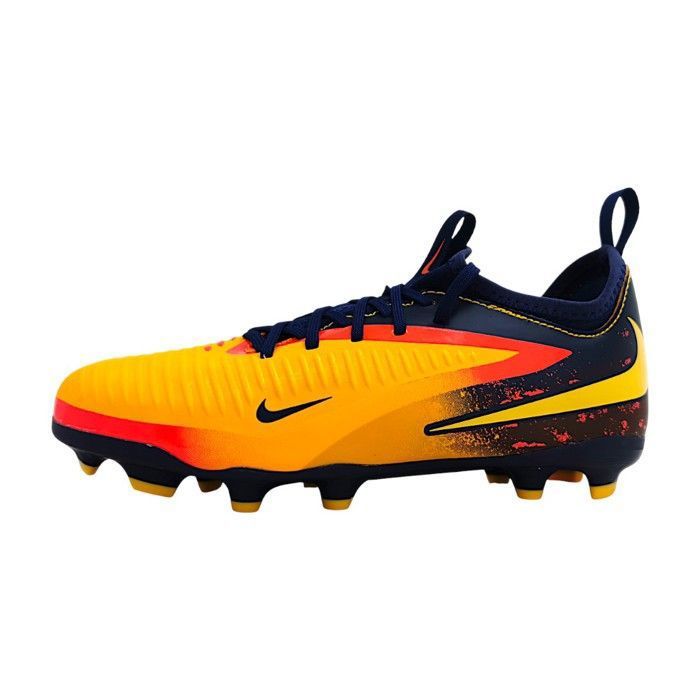 Garçons Nike Chaussure de football JR Phantom FG Textile Lacets Plat - orange/lemon venom 800 Garçons Nike Chaussure de football JR Phantom FG Textile Lacets Plat - orange/lemon venom 800