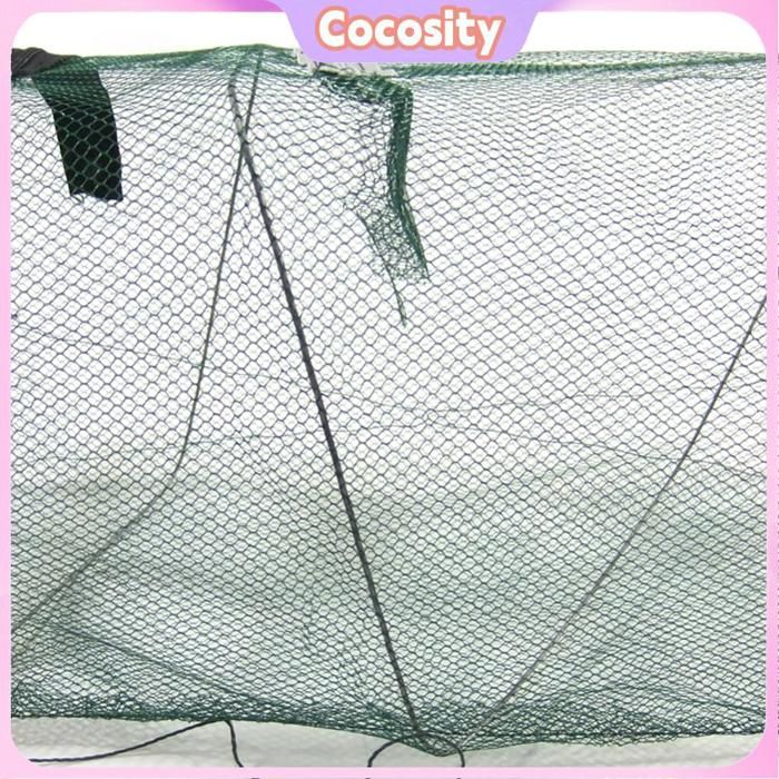 Cocosity Cage à mailles pour poissons et crevettes Portable Fishing Net Retractable Fish Shrimp Mesh Cage Cast sport materiel Vert