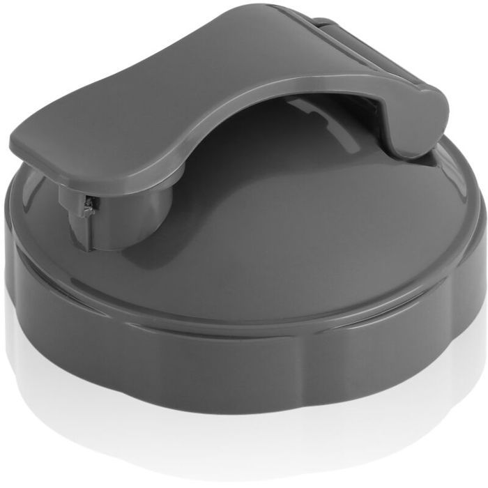 Couvercle rabattable pour blender - Polypropylène non toxique Joint étanche anti fuite - 600 W et 900 W - Gris — vue 2