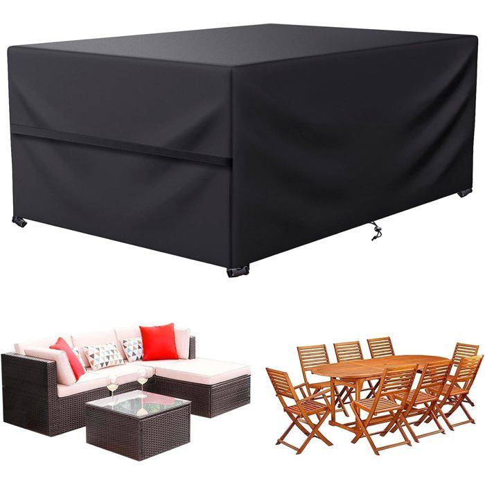 Housse Table de Jardin extérieur Housse Salon de Jardin 135x90x70cm