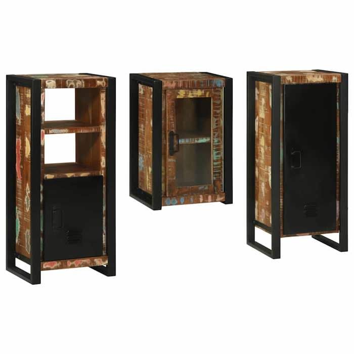Magnifique Meubles de salle de bain 3 pc Multicolore - Résistance à lhumidité &1886
