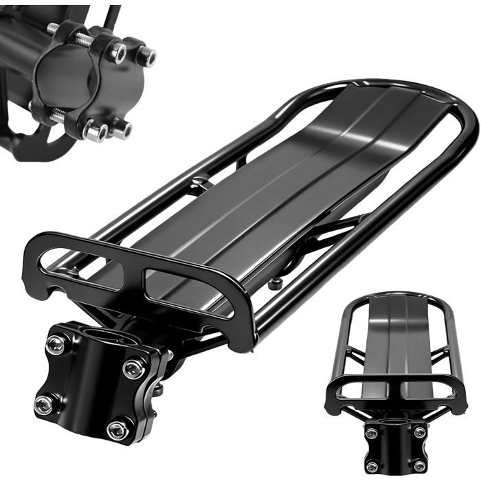 Porte-bagages pour vélo Porte-bagages universel en aluminium pour vélo de montagne capacité de charge 10 kg