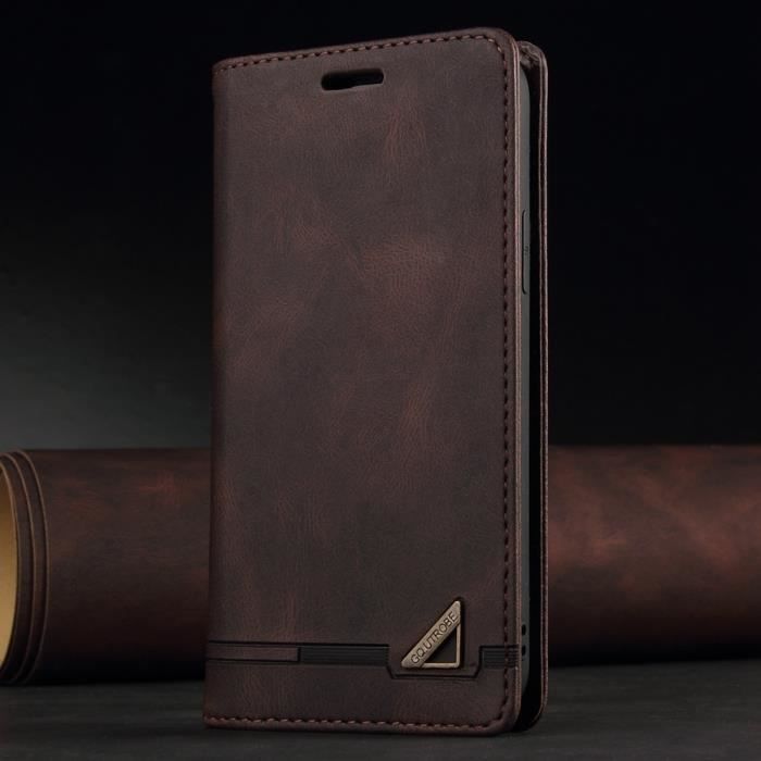 Etui Portefeuille En Cuir Bleu Pour Xiaomi Redmi 9A Avec Fonction Anti - 2