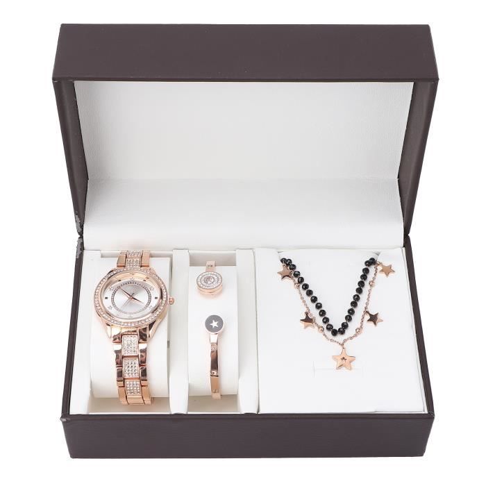 Set De Bijoux Infini & Cœur - Collier + Bracelet - Cadeau Amour Pour Elle - Argent, Or Ou Or Rose - 4