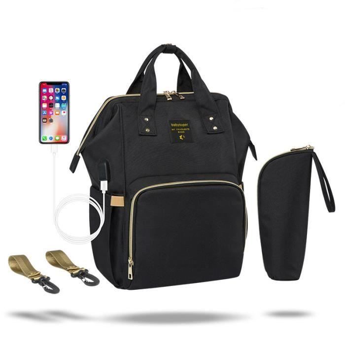 Sac A Dos A Langer Bebe Sac De Voyage Etanche Grande Capacite Multifonction Sac A Dos Conception Avec Sacs Isoles Pour Meres Noir Achat Vente Sac A Langer 0880952609779 Cdiscount